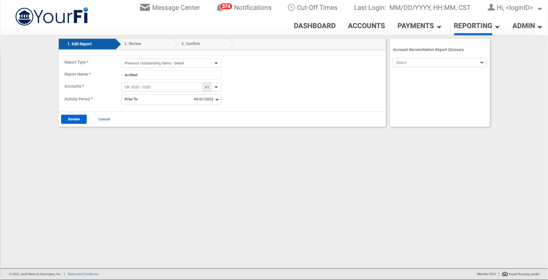 TM QRG Account Reconciliation Reporting 12