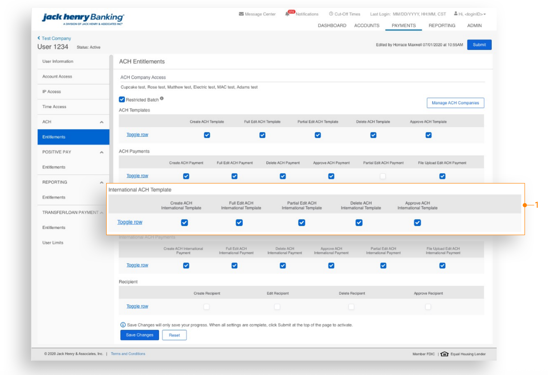 TM QRG International ACH Payments From Template 11