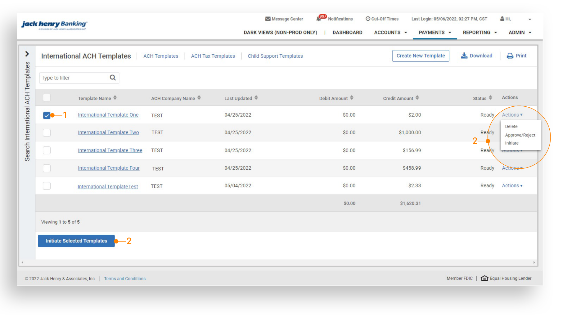 TM QRG International ACH Payments From Template 6