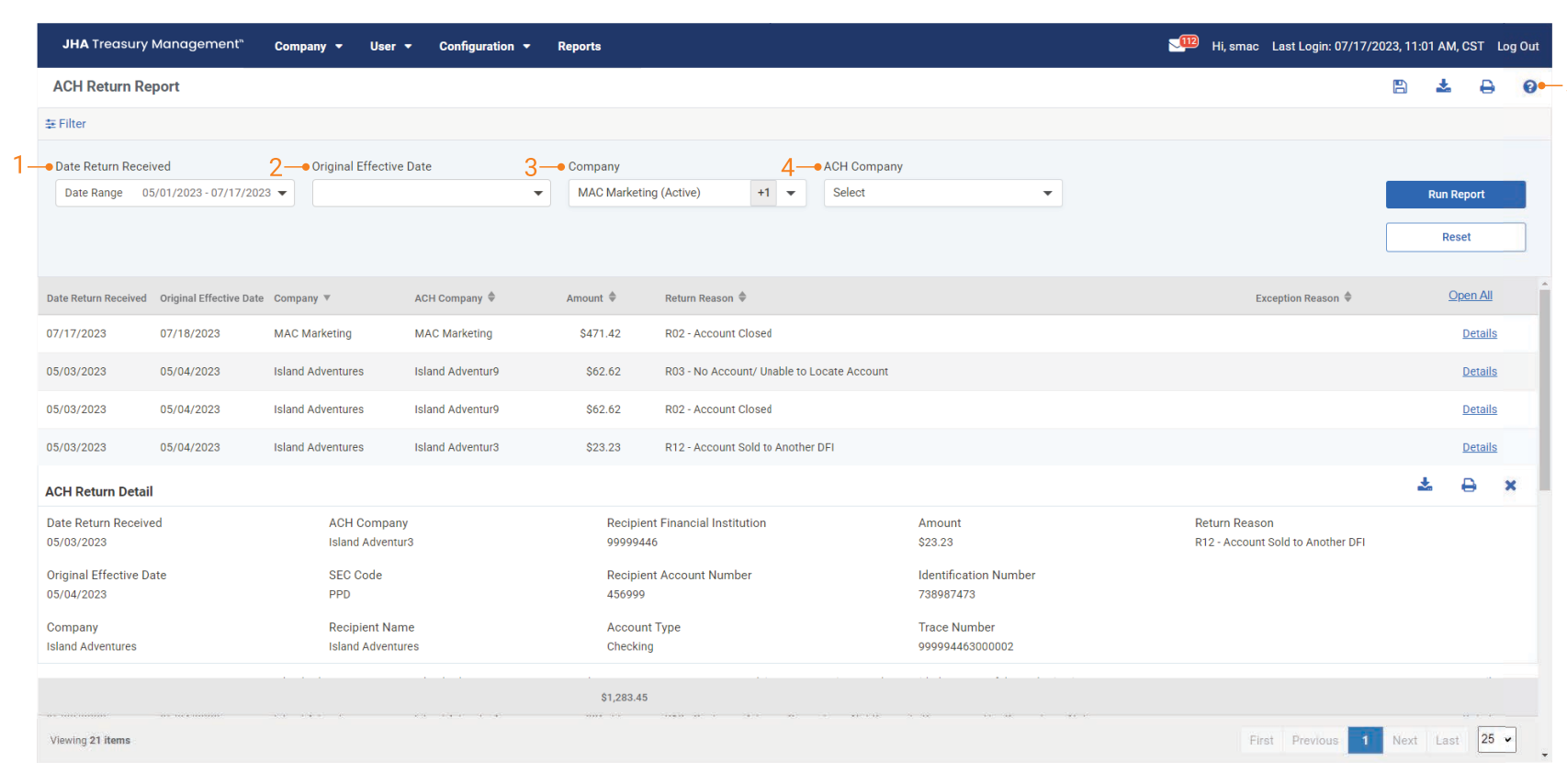 TM QRG Back Office Reports 25
