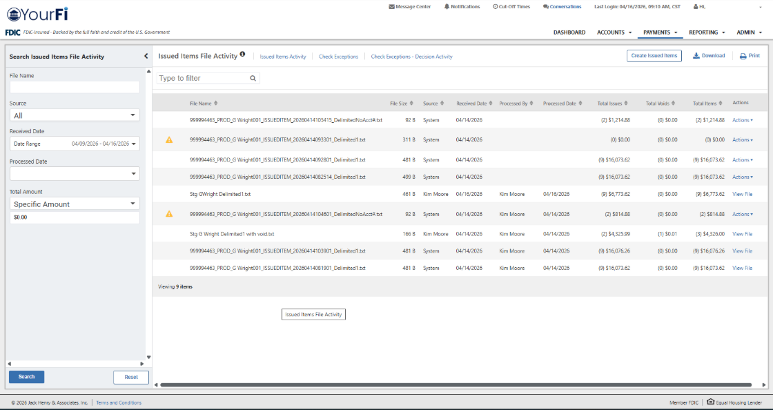 TM QRG Postive Pay Issued Item File Activity 1