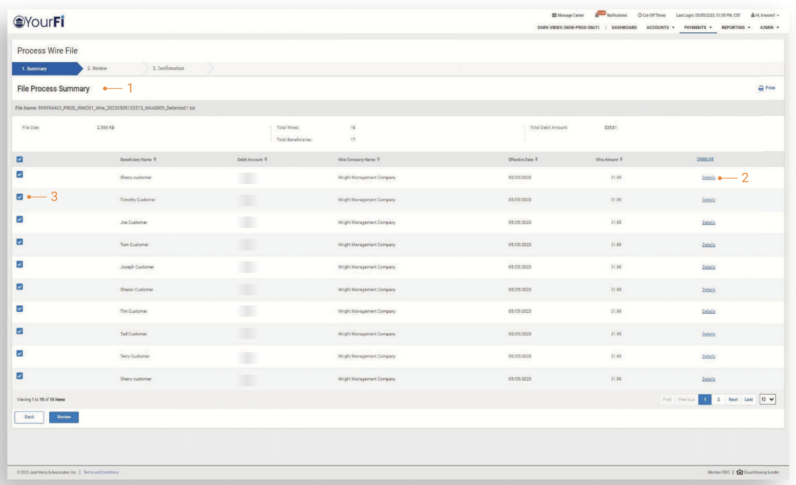 TM QRG Wire File Data Transmission via sFTP Capture 11