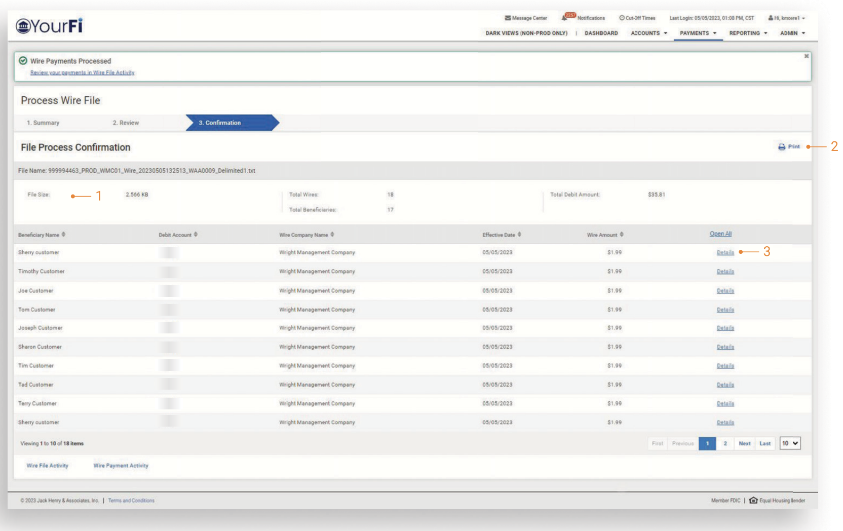 TM QRG Wire File Data Transmission via sFTP Capture 13