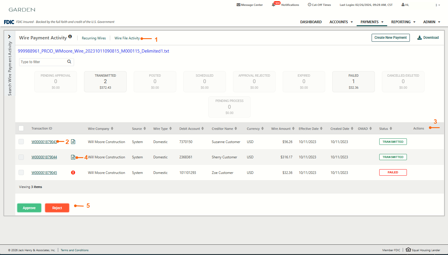 TM QRG Wire File Data Transmission via sFTP Capture 17