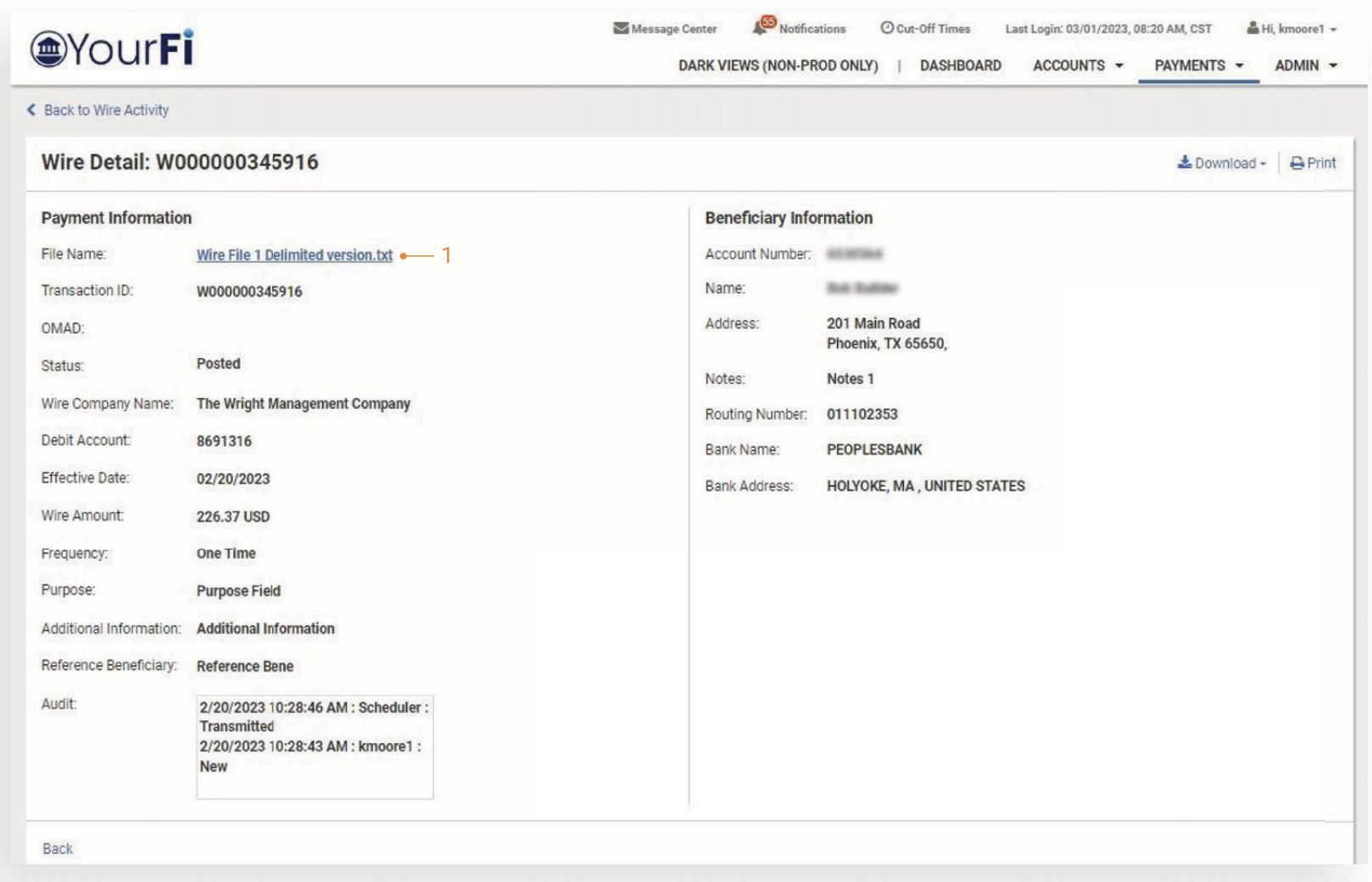 TM QRG Wire File Data Transmission via sFTP Capture 18