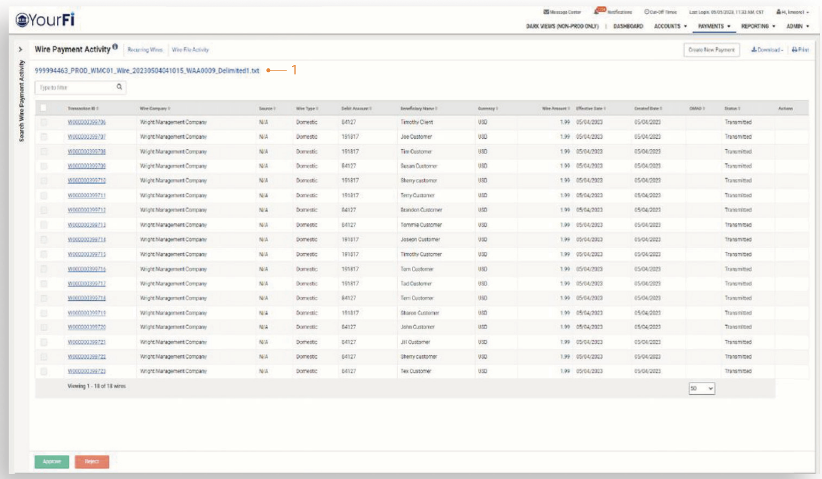 TM QRG Wire File Data Transmission via sFTP Capture 9